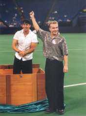 magicians performing at the Metrodome