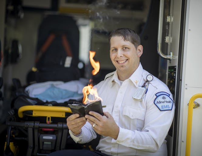 Twin Cities paramedic uses magic with young patients!