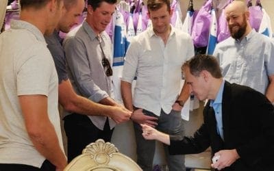 Entertaining the MN Wild players!